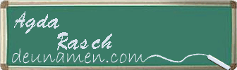 Agda Rasch Visitenkarte